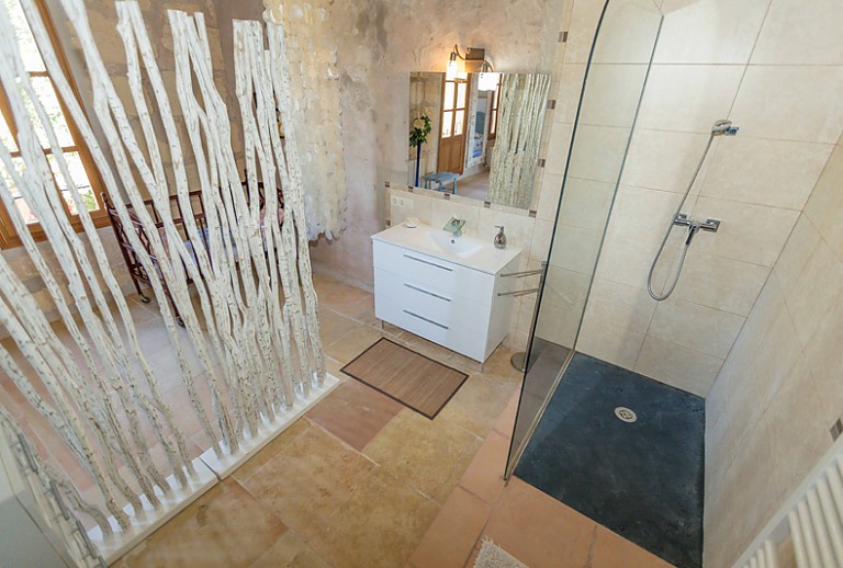 Badezimmer Waschbecken Dusche Spiegel